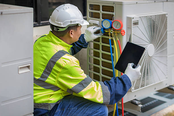 Professional Heat Pump Repair technician working in Hereford, TX